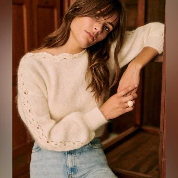 Sezane | Sweaters | Szane Stacy Jumper In Petal New Size S | Poshmark